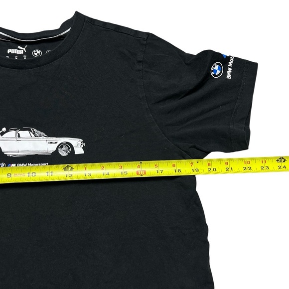 PUMA x BMW Motorsport Essential Car T-Shirt Black Men’s Size M Medium - Picture 5 of 6